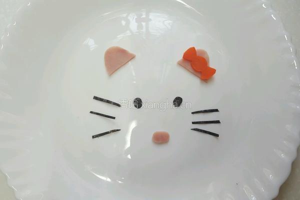 Kitty鸡蛋羹的做法图解5