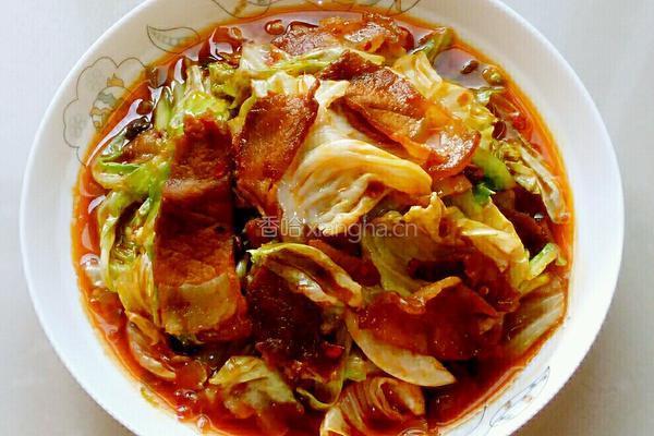 卷心包菜回锅肉的做法图解4