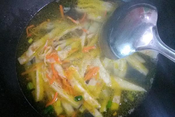 菠菜烩饼的做法图解4