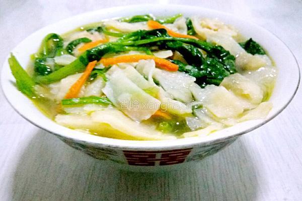 菠菜烩饼的做法图解6