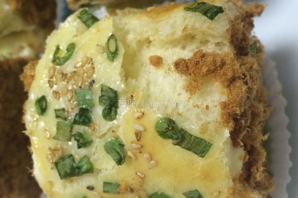 香葱芝麻肉松面包卷的做法图解13
