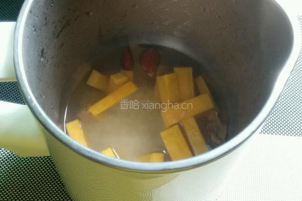 南瓜米糊的做法图解3