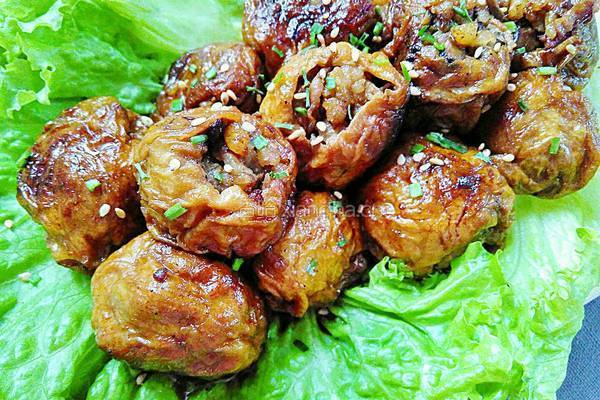 红烧油面筋塞肉的做法图解15