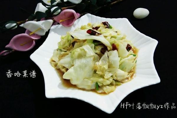 炝炒手撕包菜的做法图解10