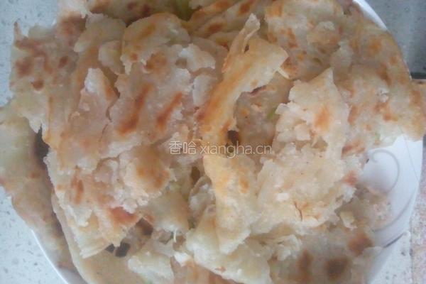 烫面葱花烙饼的做法图解12