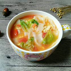 西红柿鸡蛋烩面片的做法[图]