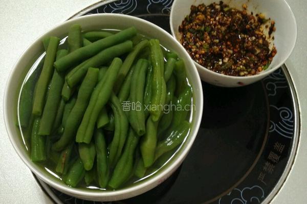 糊辣椒蘸水四季豆的做法图解5