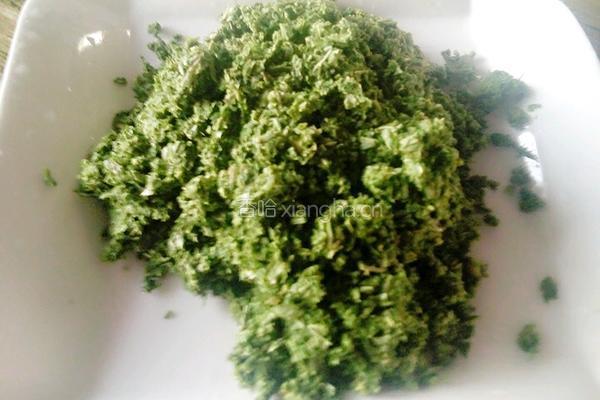 韭菜山野菜(青广东)馅饼的做法图解8