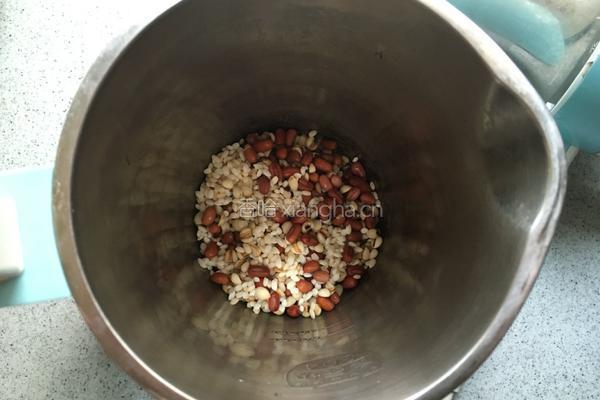 红豆薏仁米糊的做法图解2