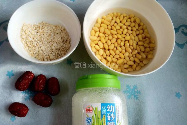 红枣燕麦豆浆的做法图解2
