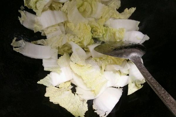 鱼香白菜的做法图解4