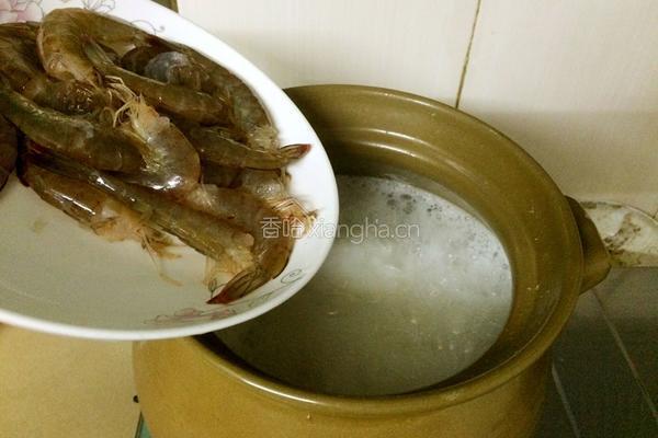 虾蟹粥的做法图解6