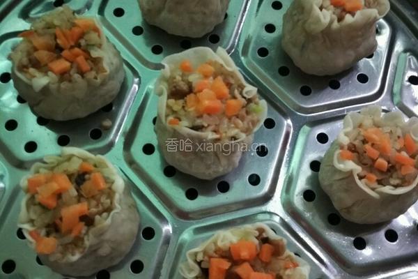 大馅糯米烧麦的做法图解15