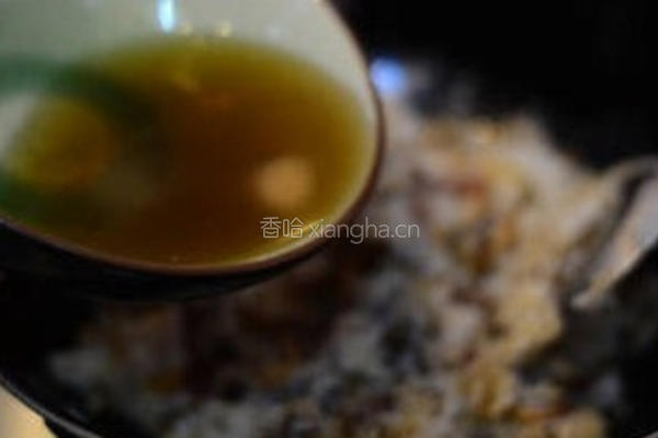 生炒腊味糯米饭的做法图解7