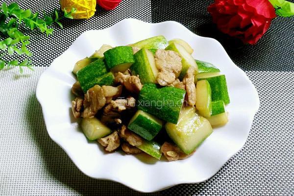 黄瓜炒肉片的做法图解8