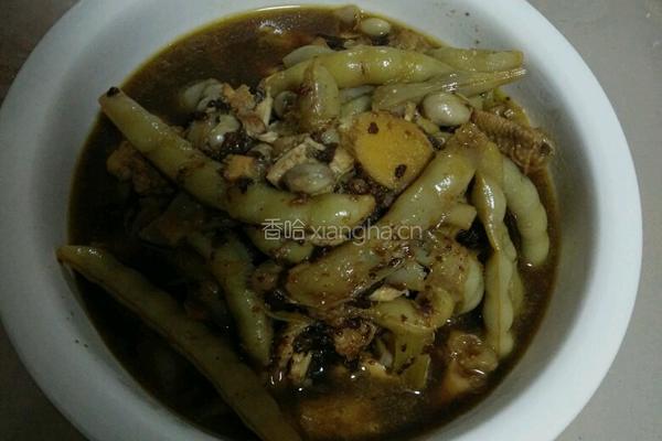豆角炖鸡翅