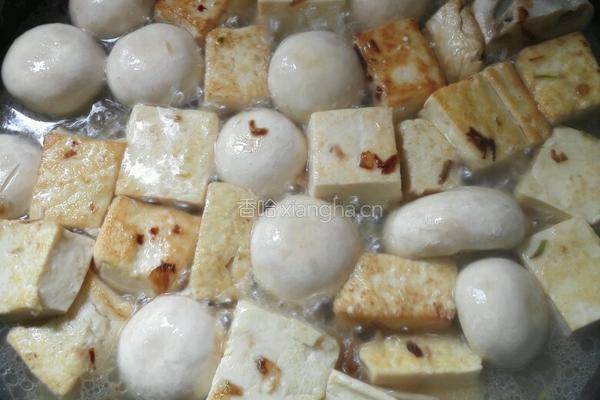 豆腐烧口蘑的做法图解8