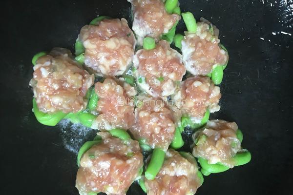 豇豆酿肉的做法图解8