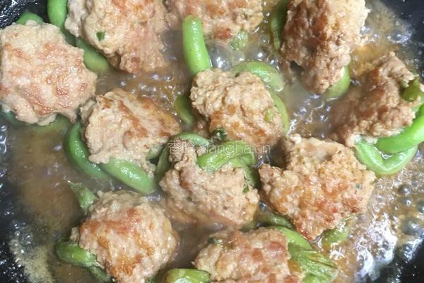 豇豆酿肉的做法图解11