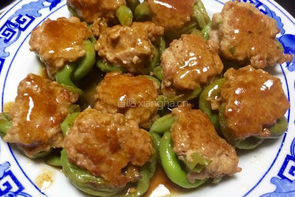 豇豆酿肉的做法图解12