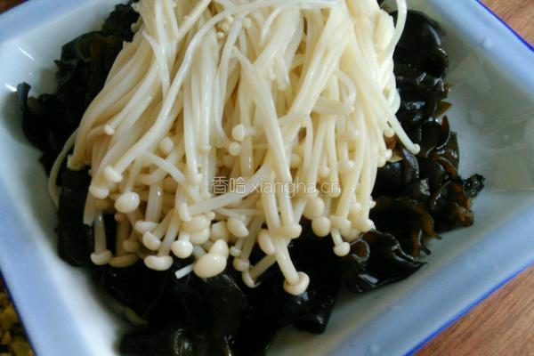 凉拌黑木耳金针菇（降血压的菜)的做法图解9