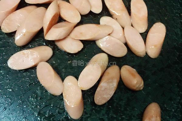 青椒炒火腿的做法图解4