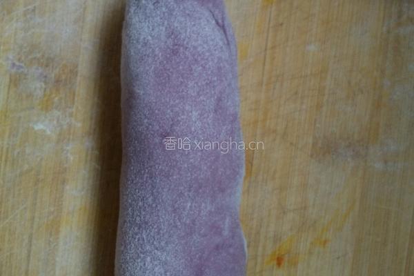 紫薯玫瑰花馒头的做法图解4