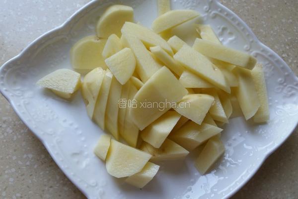 土豆泥小白菜的做法图解1