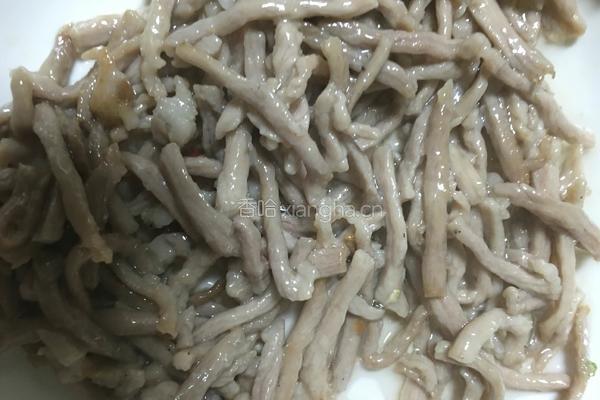 茭白青椒肉丝的做法图解9