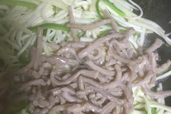 茭白青椒肉丝的做法图解13