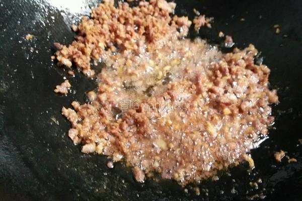 香芹炒肉沬的做法图解6