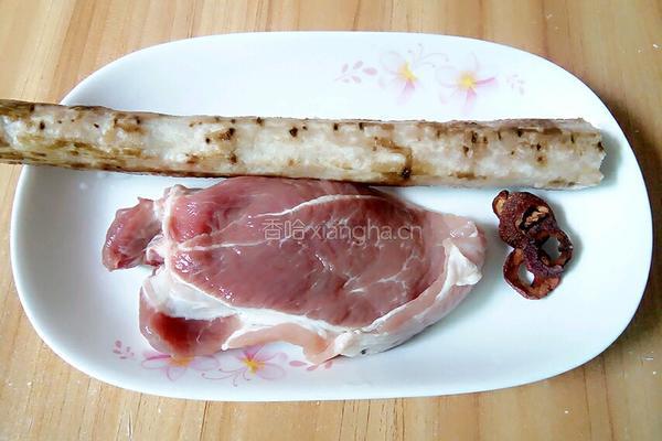 山楂牛蒡瘦肉汤的做法图解1