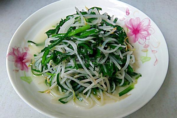 韭菜炒芽菜的做法图解4