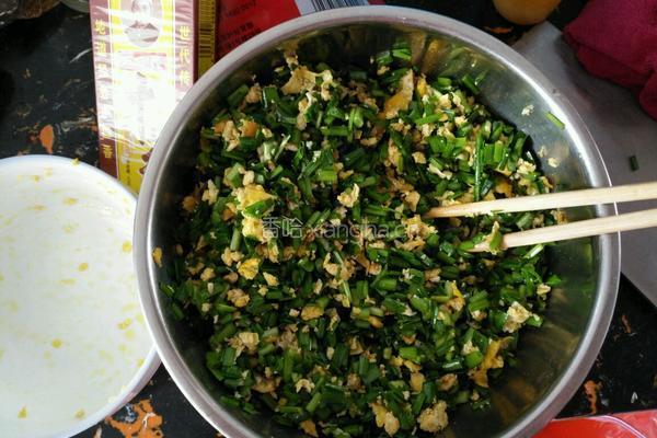 韭菜鸡蛋饺子的做法图解2