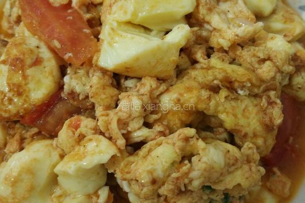 日本豆腐炒西红柿鸡蛋