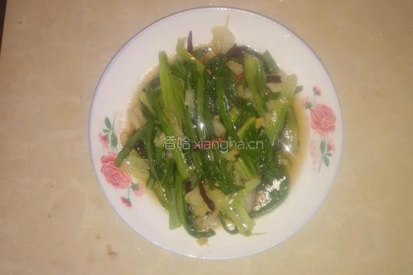 炒油麦菜！的做法图解4
