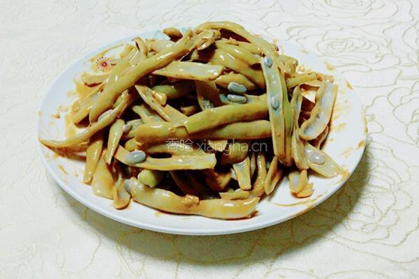麻汁蒜泥拌芸豆