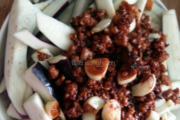 肉沫茄孑的做法图解2