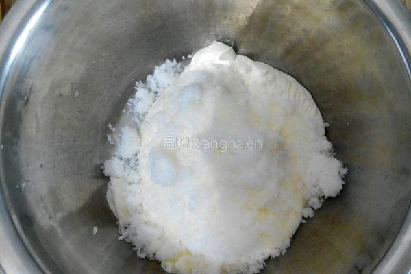 奶油椰蓉小饼干的做法图解2