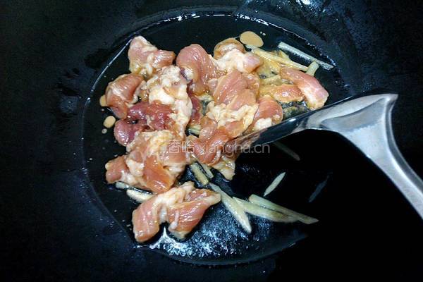 腐竹炒肉的做法图解4
