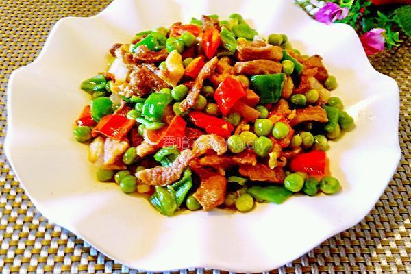 辣子青豆炒肉丝的做法图解6