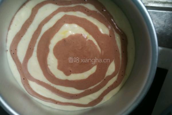 斑马戚风蛋糕的做法图解6