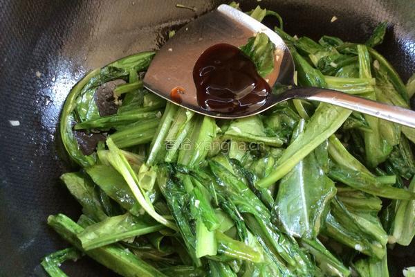 蒜蓉油麦菜的做法图解8