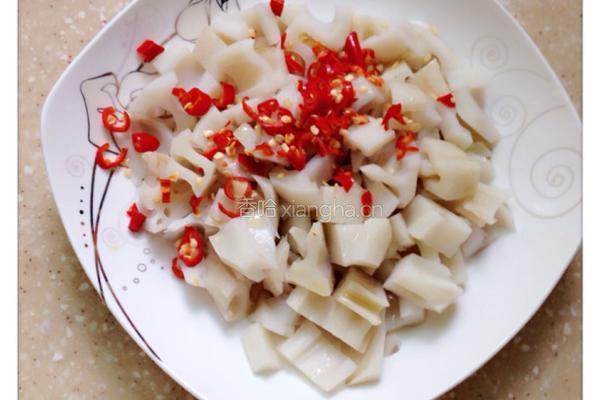 香辣藕丁的做法图解3