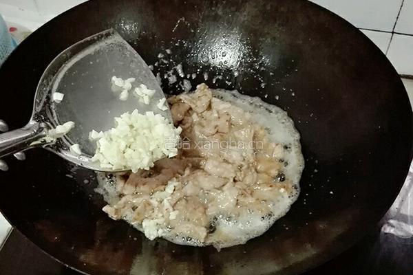 肉片蒜苔的做法图解6