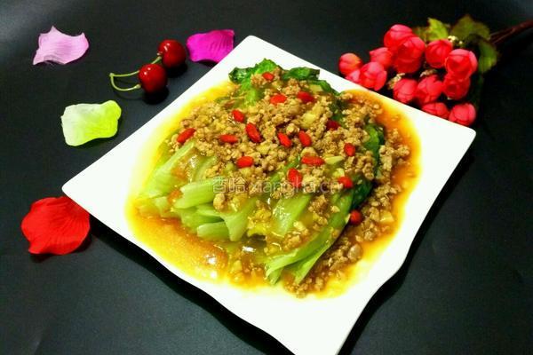 肉末生菜的做法图解8