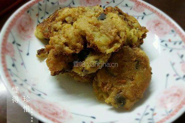 土豆香菇肉末饼