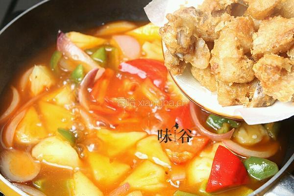 菠萝酸甜排骨的做法图解12