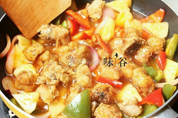 菠萝酸甜排骨的做法图解13