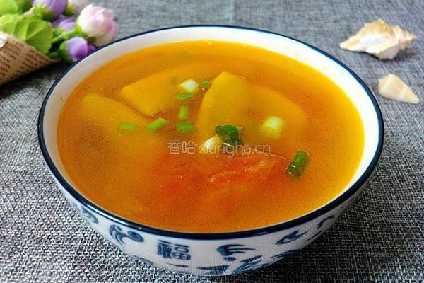 南瓜番茄汤的做法图解8